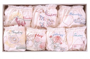 Stella McCartney Kids - Day of the Week Underwear, Organic Cotton - Pink