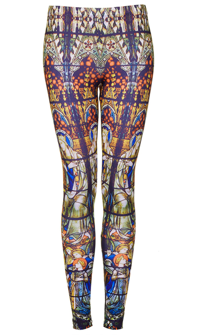 Lunchtime Buy: Topshop stain glass print leggings - my fashion life