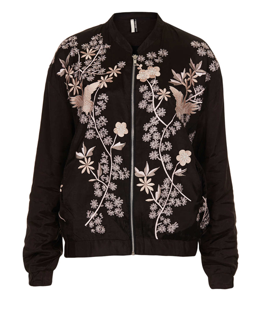 Lunchtime Buy: Topshop flower embroidered bomber jacket | my fashion life