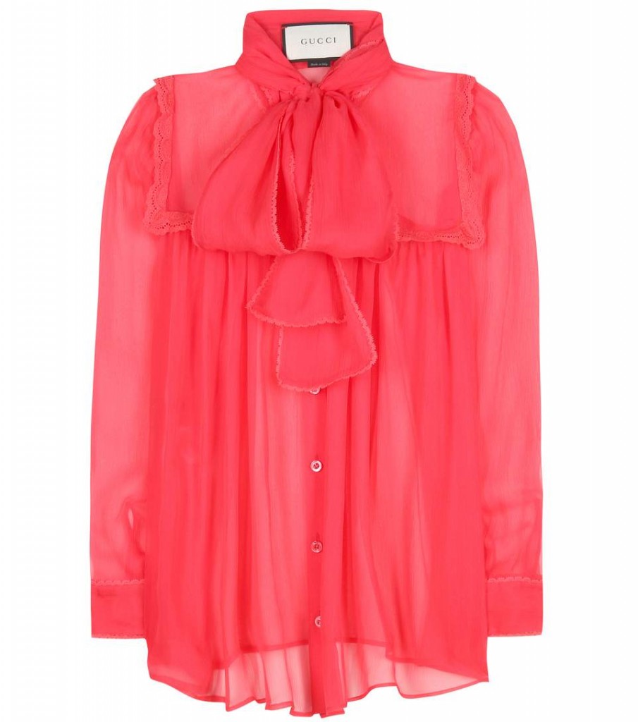 Get Ready For Spring With Gucci's Silk Pussybow Blouse!