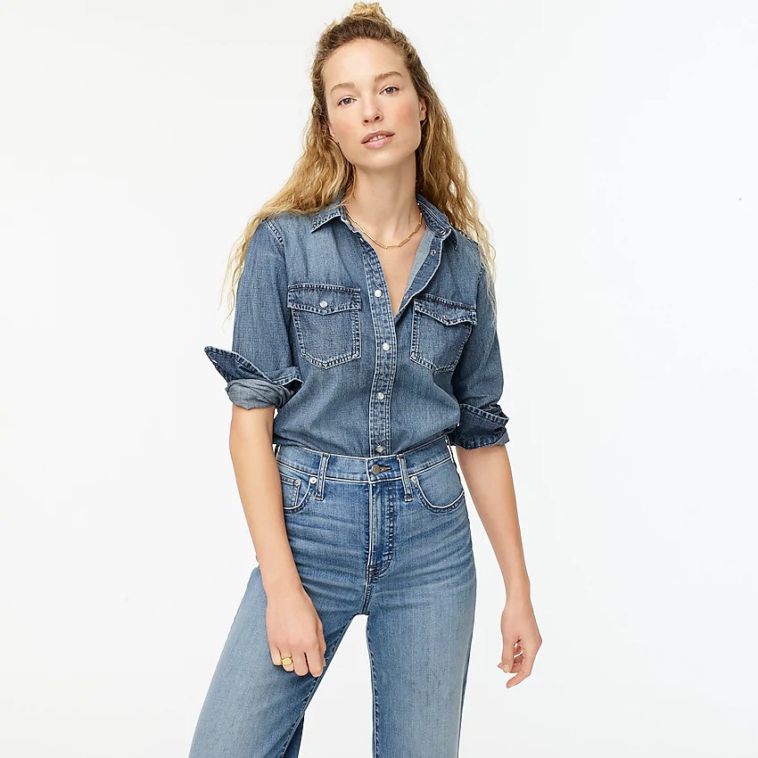 25 Denim Blouses You'll Want To Wear On Repeat | my fashion life